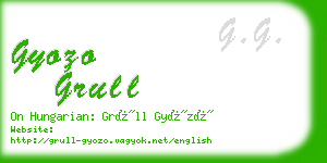 gyozo grull business card